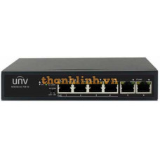 4-Port 10/100Mbps PoE Switch UNV NSW2010-6T-POE-IN
